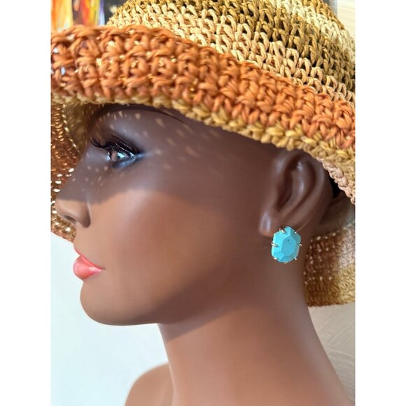 Turquoise Stud Earrings - Picture 6 of 6